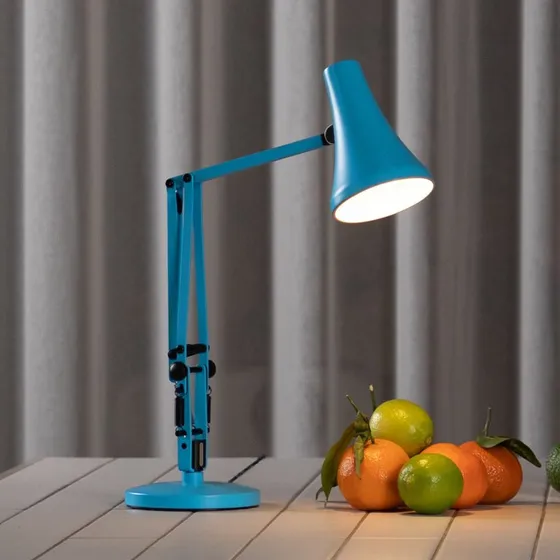 Anglepoise 90 MINI MINI VIVID LED-Tischlampe, türkisblau, USB