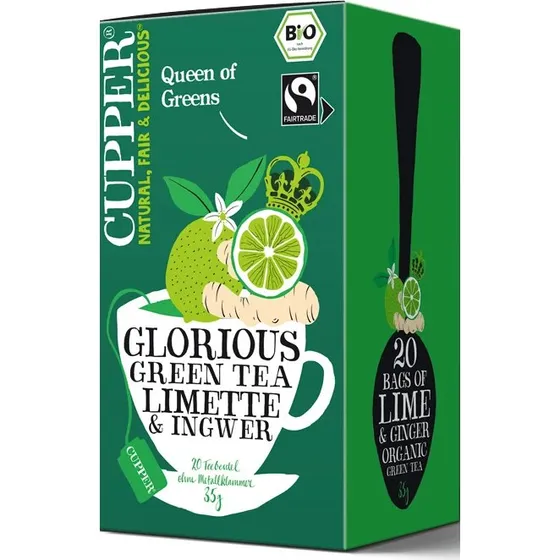 Allos Hof Öko-Grüntee Zitrone-Ingwer Cupper, 35g