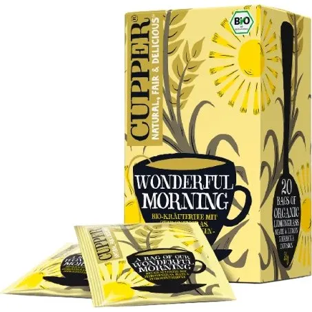 Allos Hof Wunderbarer Öko-Morgenkupfertee, 20 Beutel