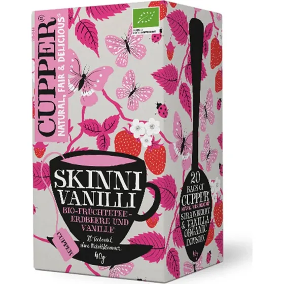 Allos Hof Bio Skinni Vanilli Bechertee, 20 Beutel