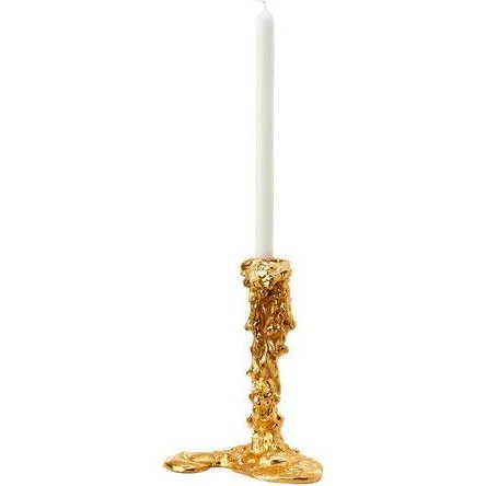 Pols Potten Drip Kerzenhalter Gold, 25 cm, Aluminium