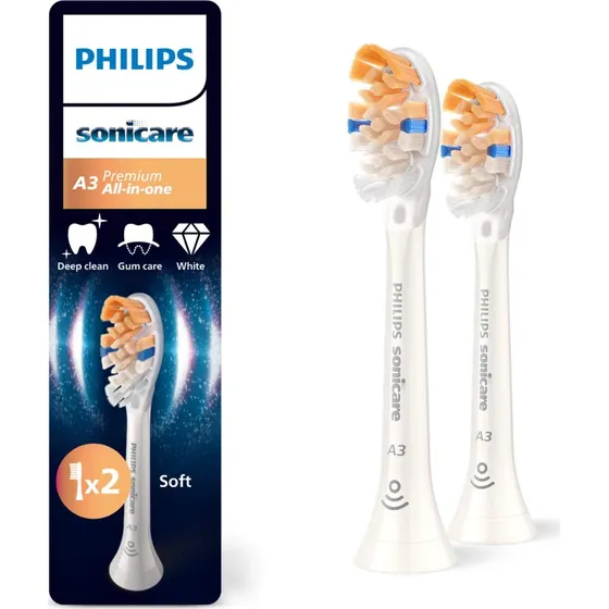Philips Sonicare A3 Premium All-in-One Ersatzbürstenköpfe HX9092/87 (2er Pack)