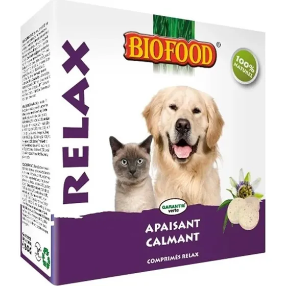 Biofood Relax: Beruhigungstabletten für Hunde & Katzen (100 Stk.)