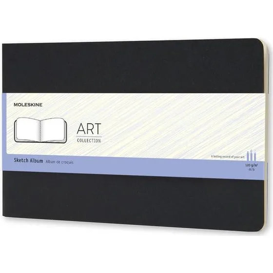 Moleskine Skizzenalbum Art Plus L/A5, 120g/qm, Schwarz