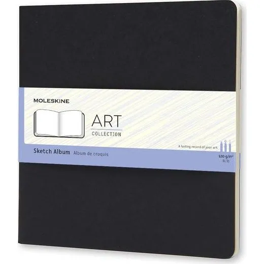Moleskine Skizzenalbum Art Plus Square, 190x190 mm, Schwarz