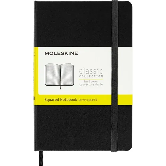 Moleskine Notizbuch Pocket A6 Kariert Schwarz