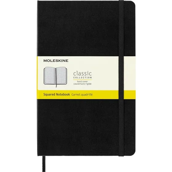 Moleskine Notizbuch L Kariert Schwarz Hardcover A5