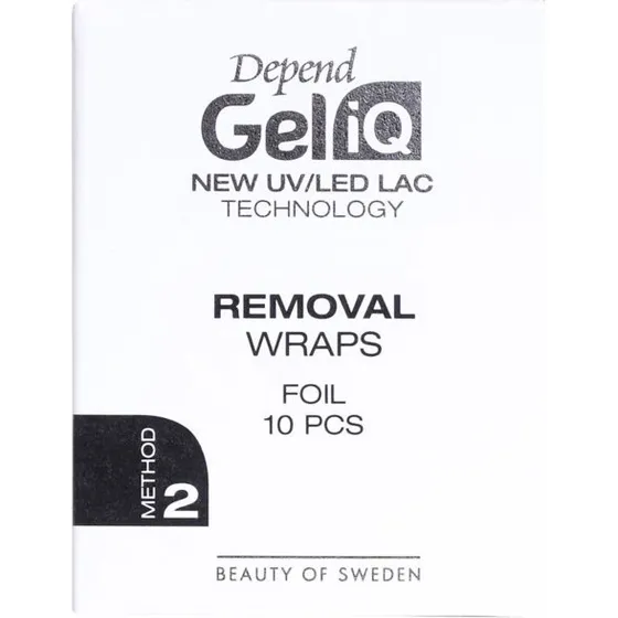 Depend Gel iQ Removal Wraps Foil 10 pcs