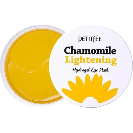 Petitfee Hydrogel-Augenmasken Chamomile Lightening, 60 Stück