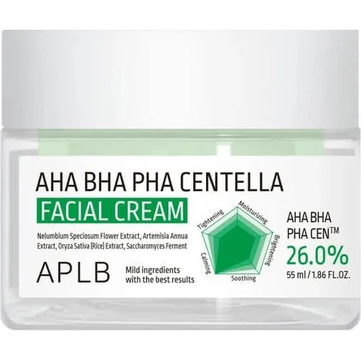 APLB AHA BHA PHA Centella Facial Cream, 55ml