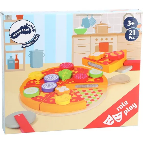 Small Foot Schneide Pizza-Set aus Holz