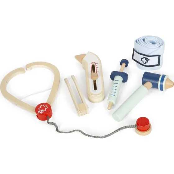 Small Foot Arzt Spielset - 6-teiliges Rollenspiel-Set ab 3 Jahren