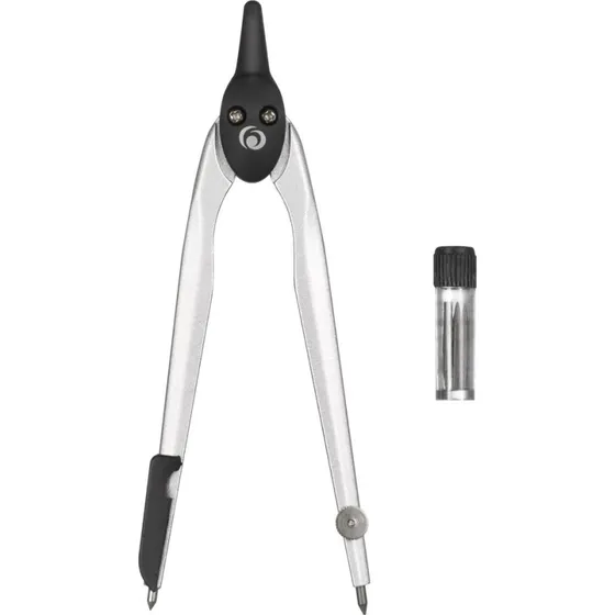 Herlitz Zirkelkasten 2-teilig, schwarz, 110 mm