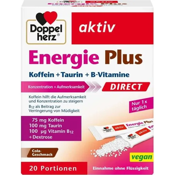 Doppelherz aktiv Energie Plus Direct Koffein, Taurin & B-Vitamine