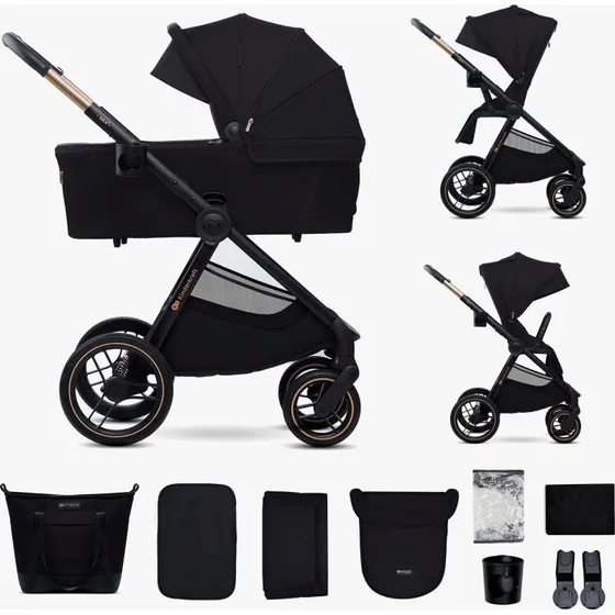 Kinderkraft NEA 2 Kombikinderwagen, 2-in-1, Midnight Black