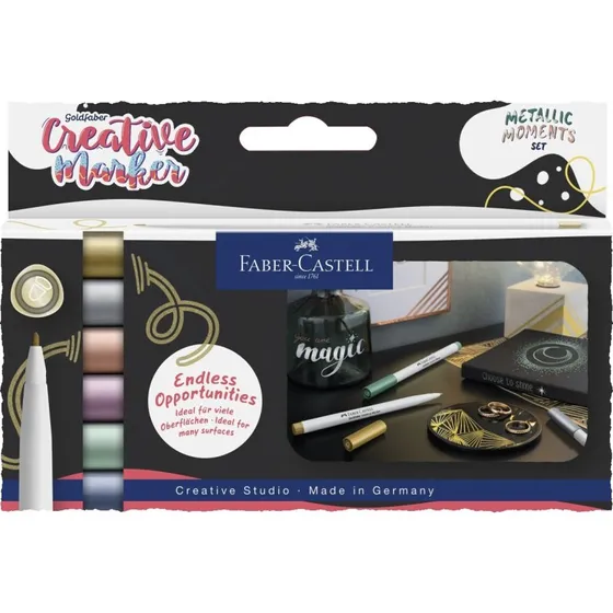 Faber-Castell Goldfaber Creative Marker Metallic 6er Set