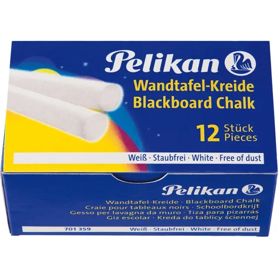 Pelikan Wandtafelkreide 755/12, weiß, 12er Set