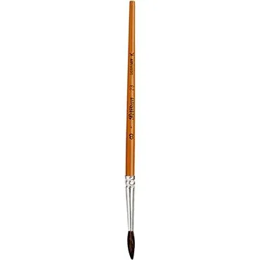 Pelikan Haarpinsel Sorte 23, Größe 6, orange lackierter Holzstiel