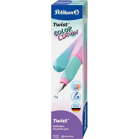 Pelikan Twist Color Edition Füllhalter mint/rosé M