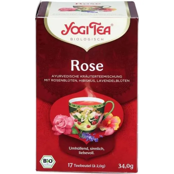 YOGI TEA Bio-Kräutertee Rose, 34 g