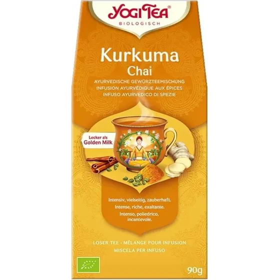 Yogi Tee Bio-Kurkuma Chai, 90g, loser Tee
