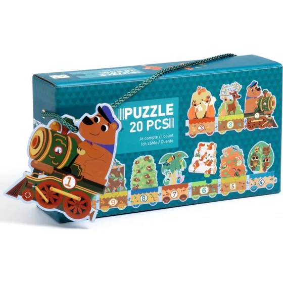 Djeco Puzzle Ich zähle - Lernspiel mit 20 Teilen