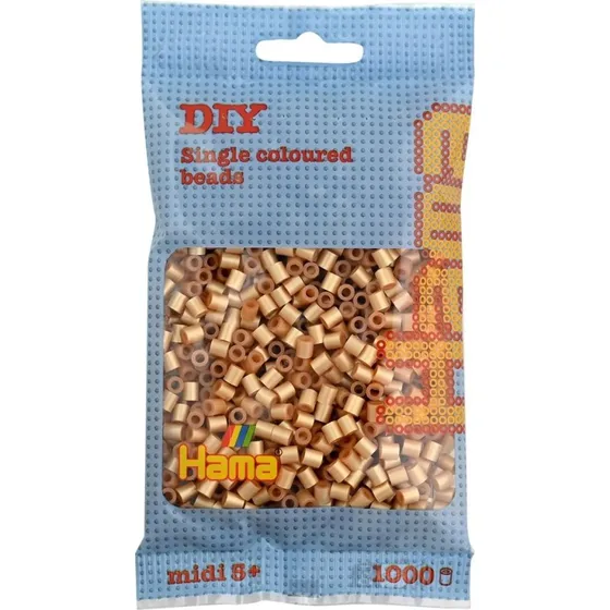 Hama Bügelperlen midi Gold - 1.000 Stück im Beutel