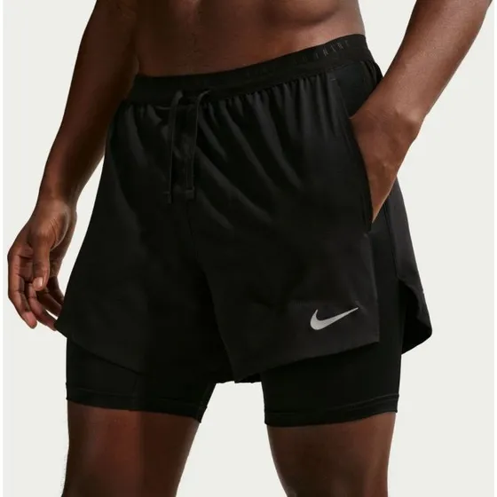 Nike Dri-FIT Stride 5-Inch Hybrid Shorts XL Schwarz
