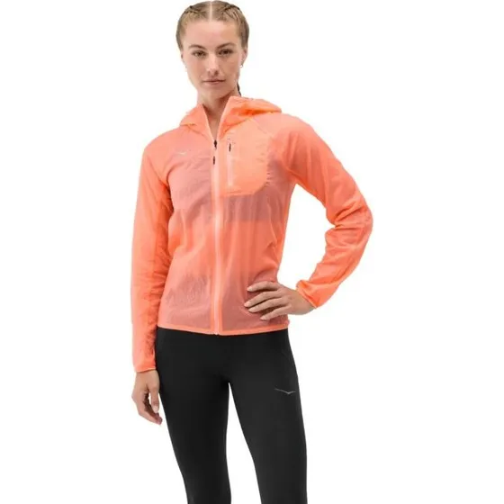 Hoka Skyflow Jacket Damen - Windjacke - Orange - Gr. L
