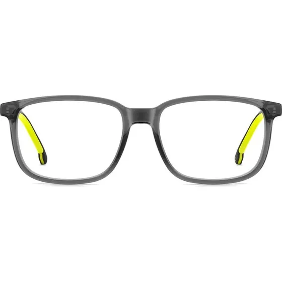 Carrera 8916 Herrenbrille - Rechteckiges Gestell in Grey Yellow Fluo