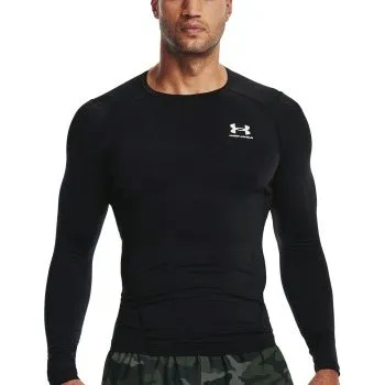 Under Armour HeatGear LS Compression Shirt Herren Schwarz XL