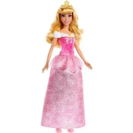 Disney Prinzessin Aurora Puppe mit Diadem und Schuhen