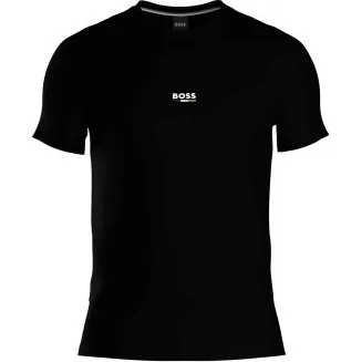 BOSS T-Shirt RN Slim Fit Schwarz Bio-Baumwolle XL
