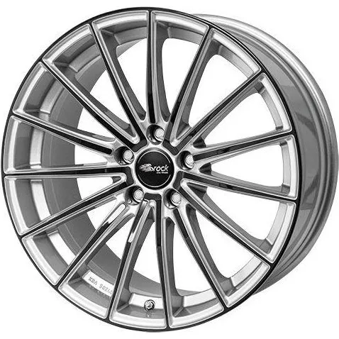 BROCK B36 Felgen 8.5Jx19 5x114.3 ET44 Kristallsilber/Schwarz