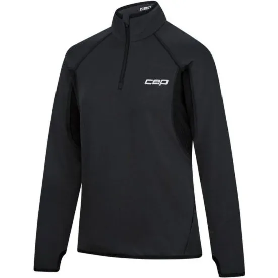 CEP Core Run Thermal Zip Shirt Long Sleeve S - Schwarz