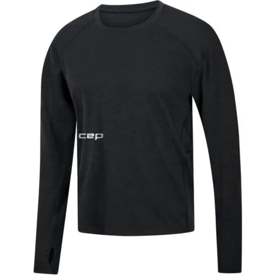 CEP Core Run Merino Long Sleeve Shirt - XL - Schwarz