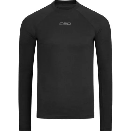 CEP Core Run Merino Base Layer Shirt Long Sleeve - Schwarz - L