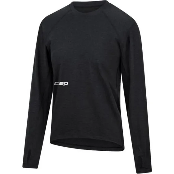 CEP Core Run Merino Shirt Long Sleeve - Damen - L - Schwarz