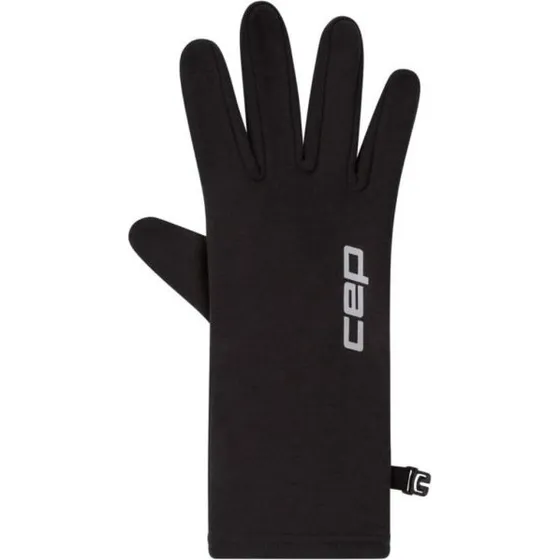 CEP Core Run Merino Gloves M Schwarz