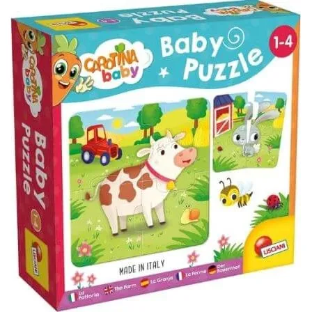 Lisciani Puzzle La Ferma - 24 Teile Bauernhof-Puzzle für Kleinkinder