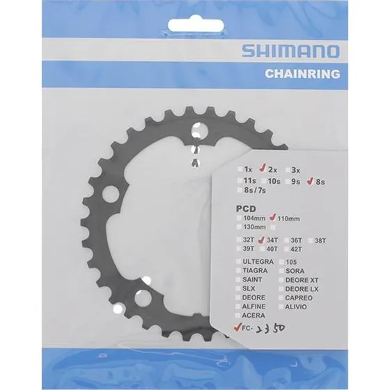 Shimano FC-2350 Kettenblatt 34Z 110mm schwarz