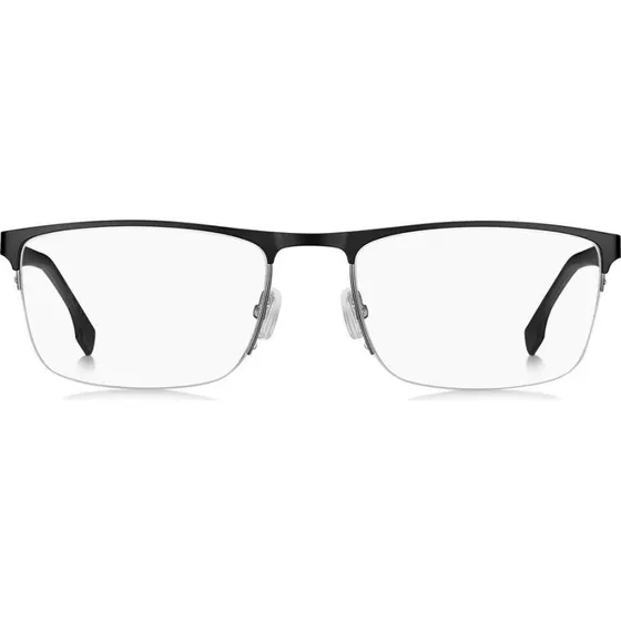 BOSS 1487 Herrenbrille – Rechteckig, Matt Palladium Rot