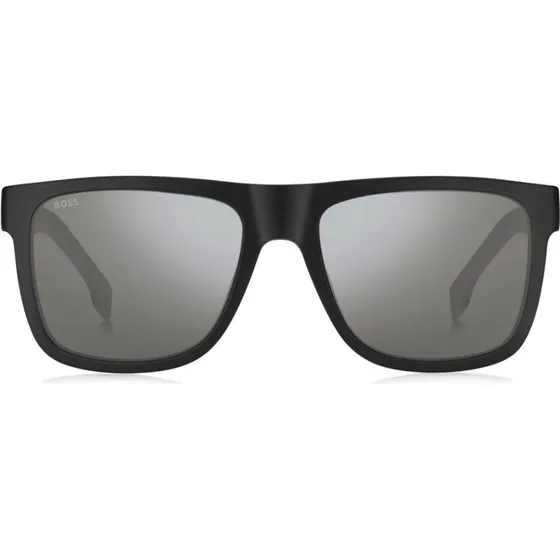 BOSS 1647/S Sonnenbrille Herren Schwarz Quadratisch Silber 55mm