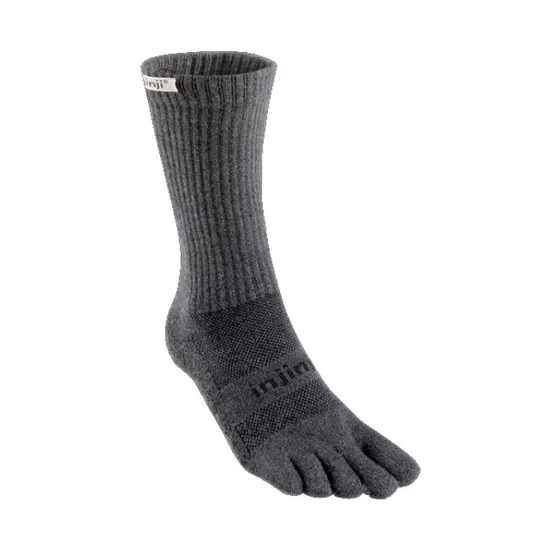 Injinji Trail Midweight Crew Zehensocken XL Granite