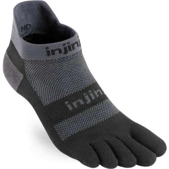 Injinji Performance Run Mid Weight No-Show Socken Grau