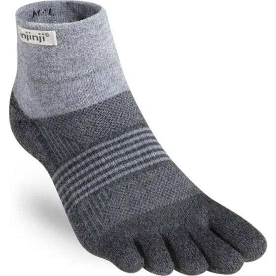 Injinji Trail Midweight Mini Crew Socken Damen XS/S Grau