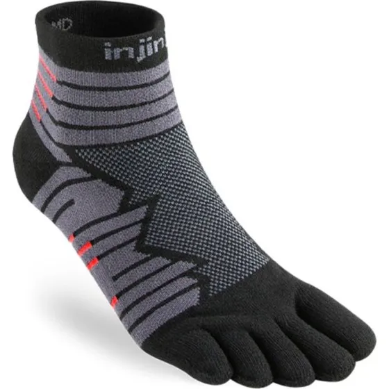 Injinji Run Technical Mini-Crew XL Socken - Schwarz