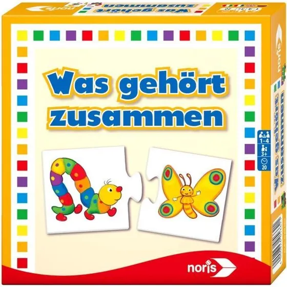 Noris Spiel Was gehört zusammen? Lernspiel für Kinder ab 3 Jahren