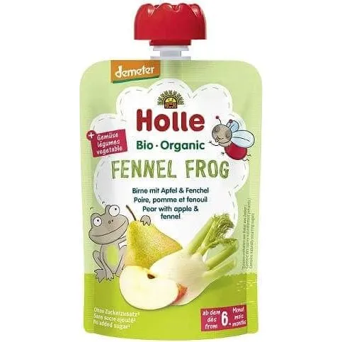 Holle Bio-Apfel-Fenchel-Püree Beutel, ab 6 Monaten, 100 g