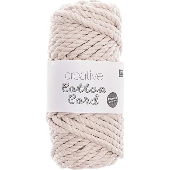 Rico Design Creative Cotton Cord Makramee-Garn Natur